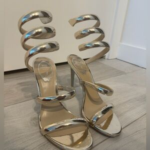 René Caovilla Cleo 105mm leather sandals